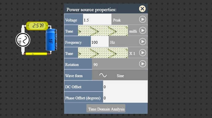 Low Frequency in Capacitor